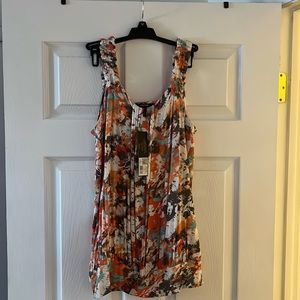 Daisy Fuentes multi colored tank- size small